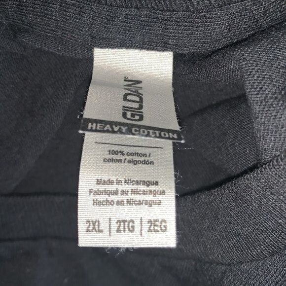 Teacher Off Duty Black Gold Graphic T-Shirt 2XL Gildan 100% Cotton Heavyweight - Picture 3 of 8